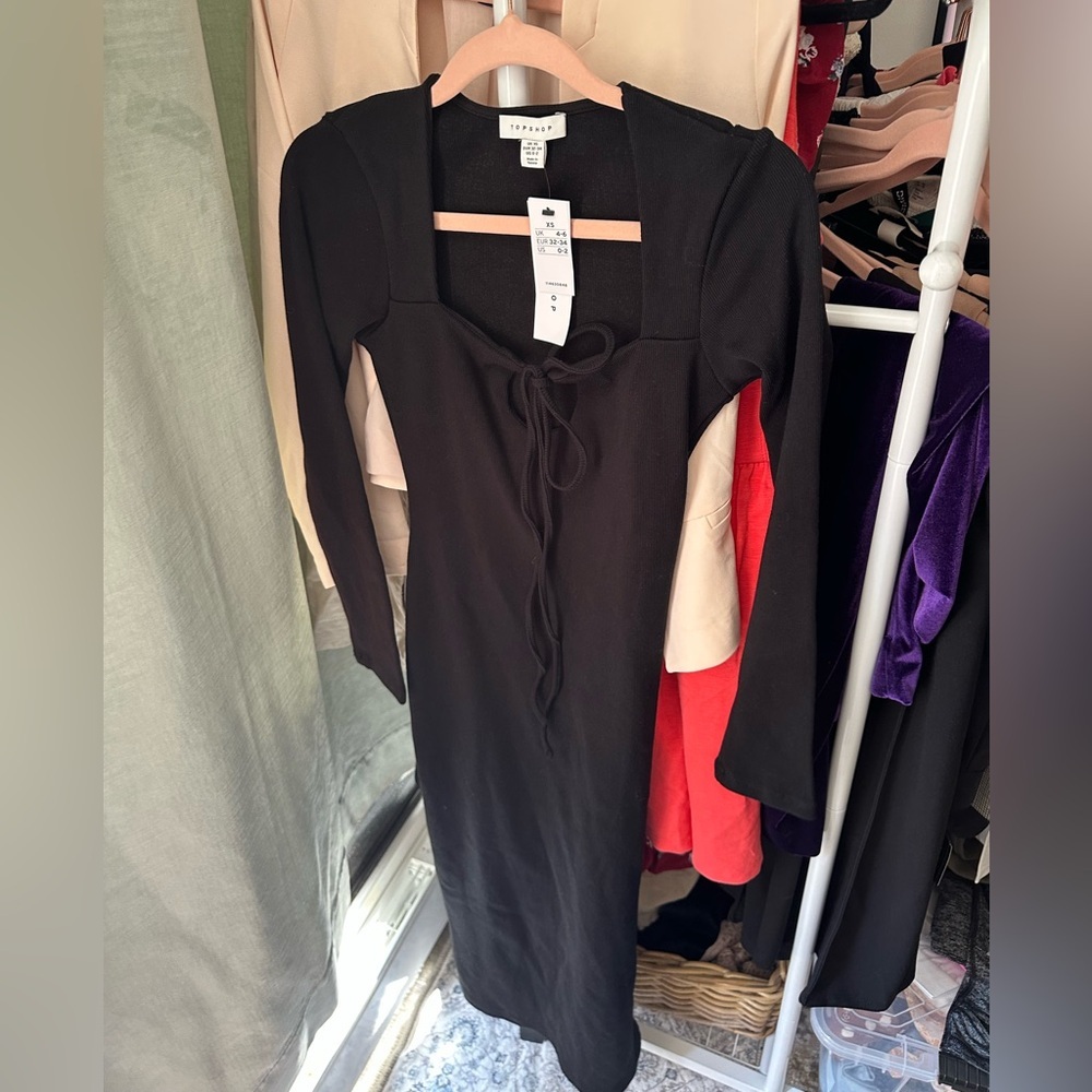 Topshop Black XS Blouse